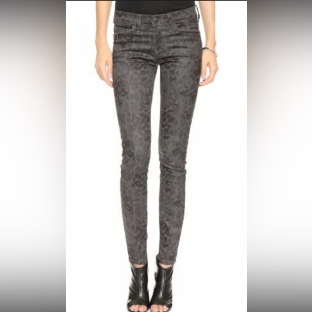 Current/Elliott The Ankle Skinny Cheville Castle Dirty Paws Coated Jeans Size 26